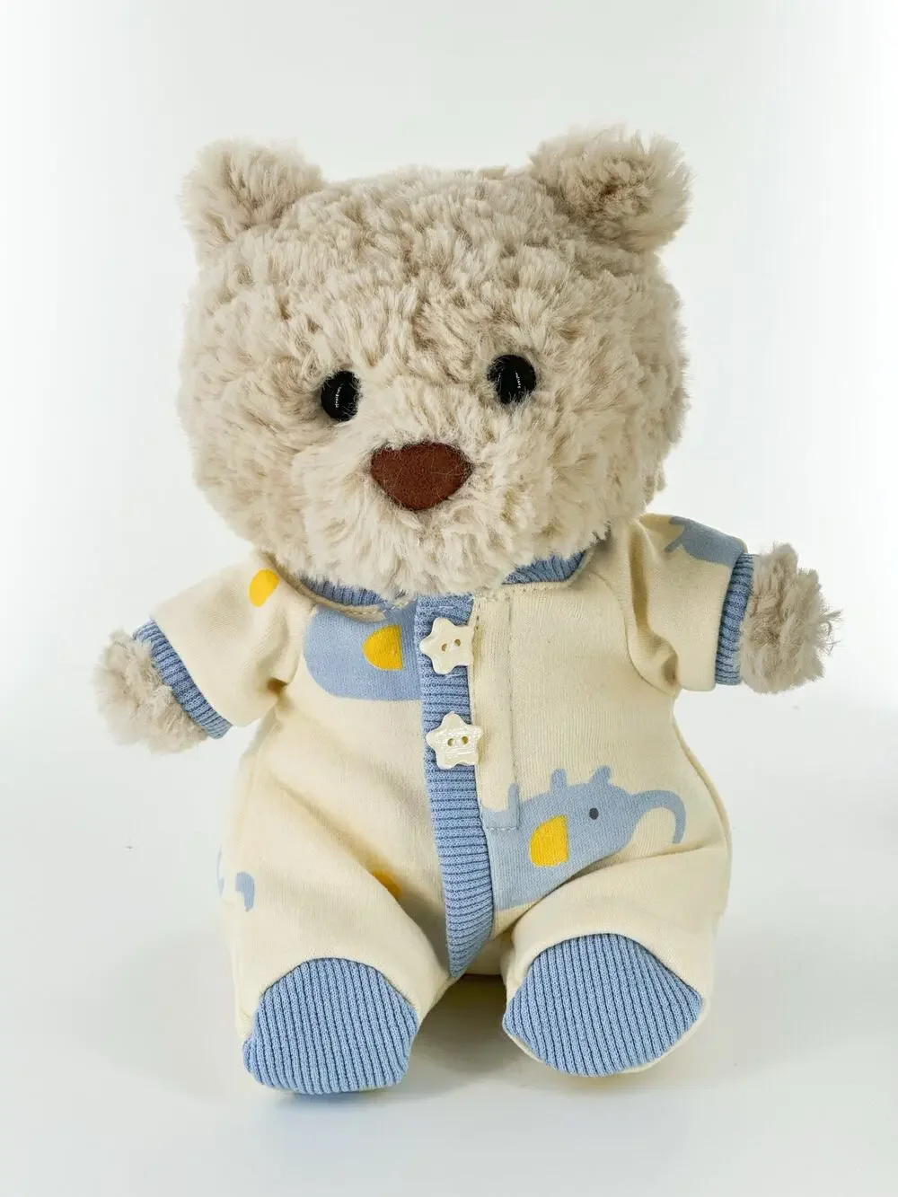 Bartholomew Bear Tiny/Junior clothes outfits - Blue Elephant Romper